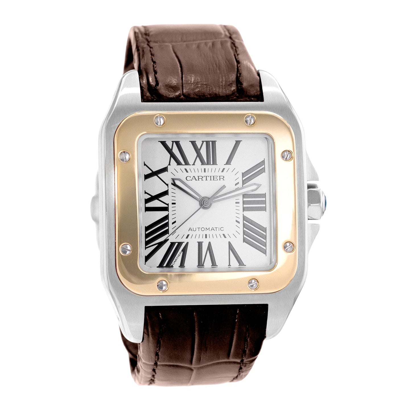 Cartier Santos 100 Steel & Yellow Gold