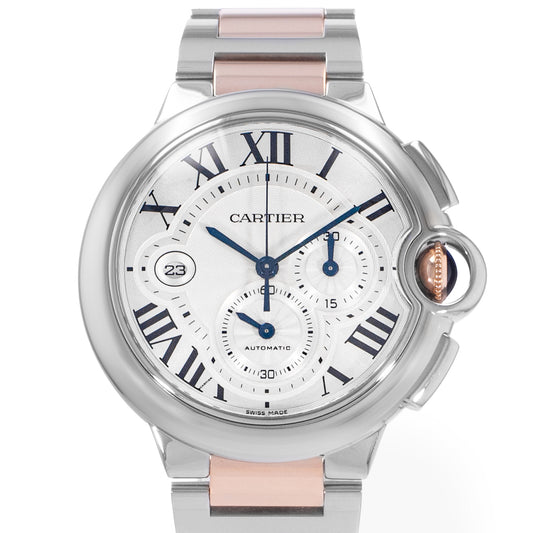 Cartier Ballon Bleu 44mm Steel & Rose Gold