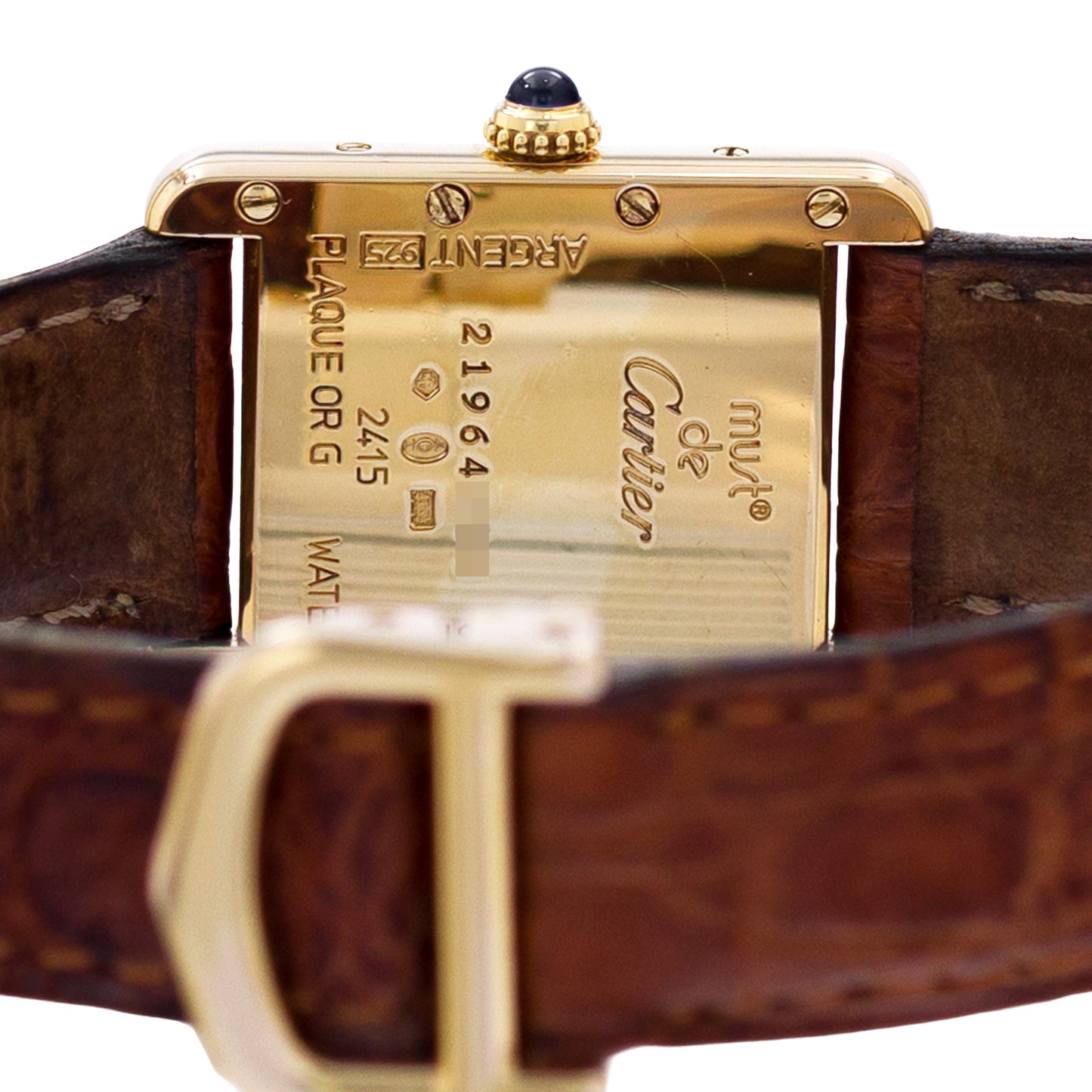 Cartier Tank Vermeil Silver