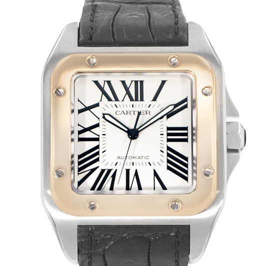 Cartier Santos 100 Steel & Yellow Gold