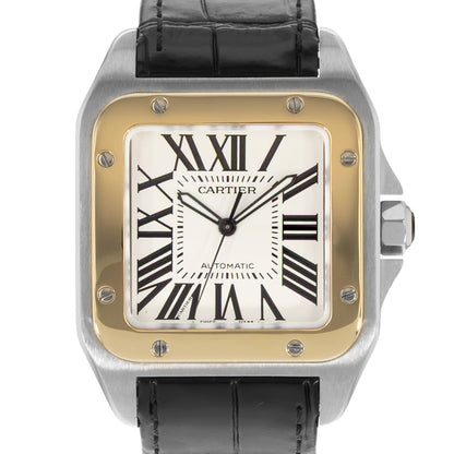 Cartier Santos 100 Steel & Yellow Gold