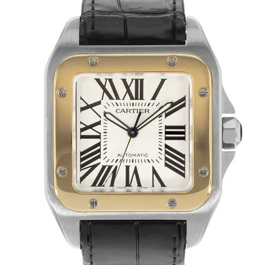 Cartier Santos 100 Steel & Yellow Gold