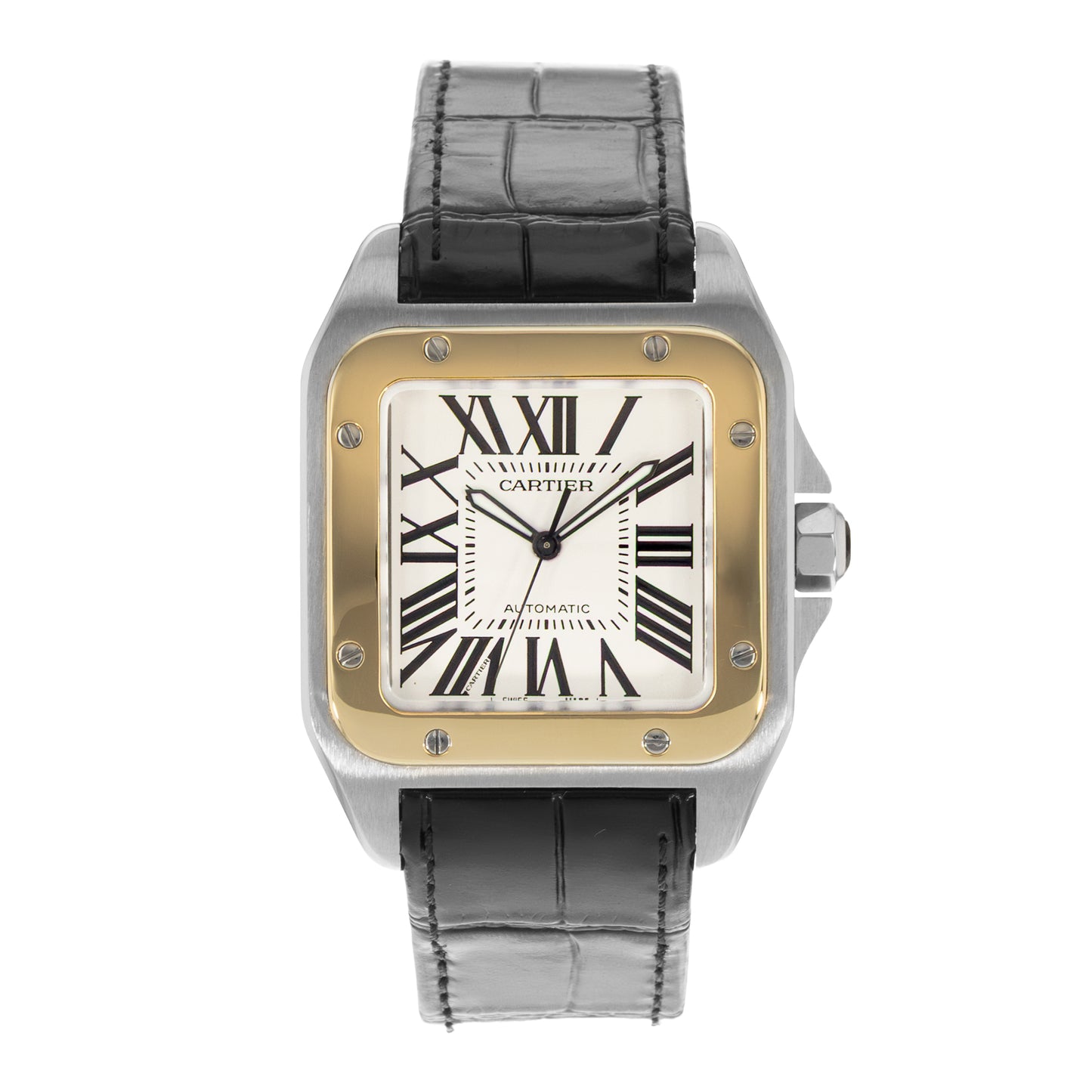 Cartier Santos 100 Steel & Yellow Gold