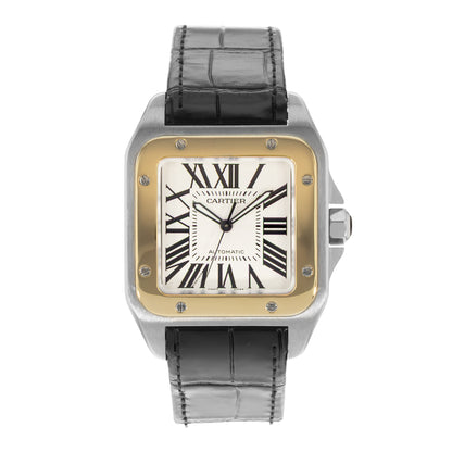 Cartier Santos 100 Steel & Yellow Gold