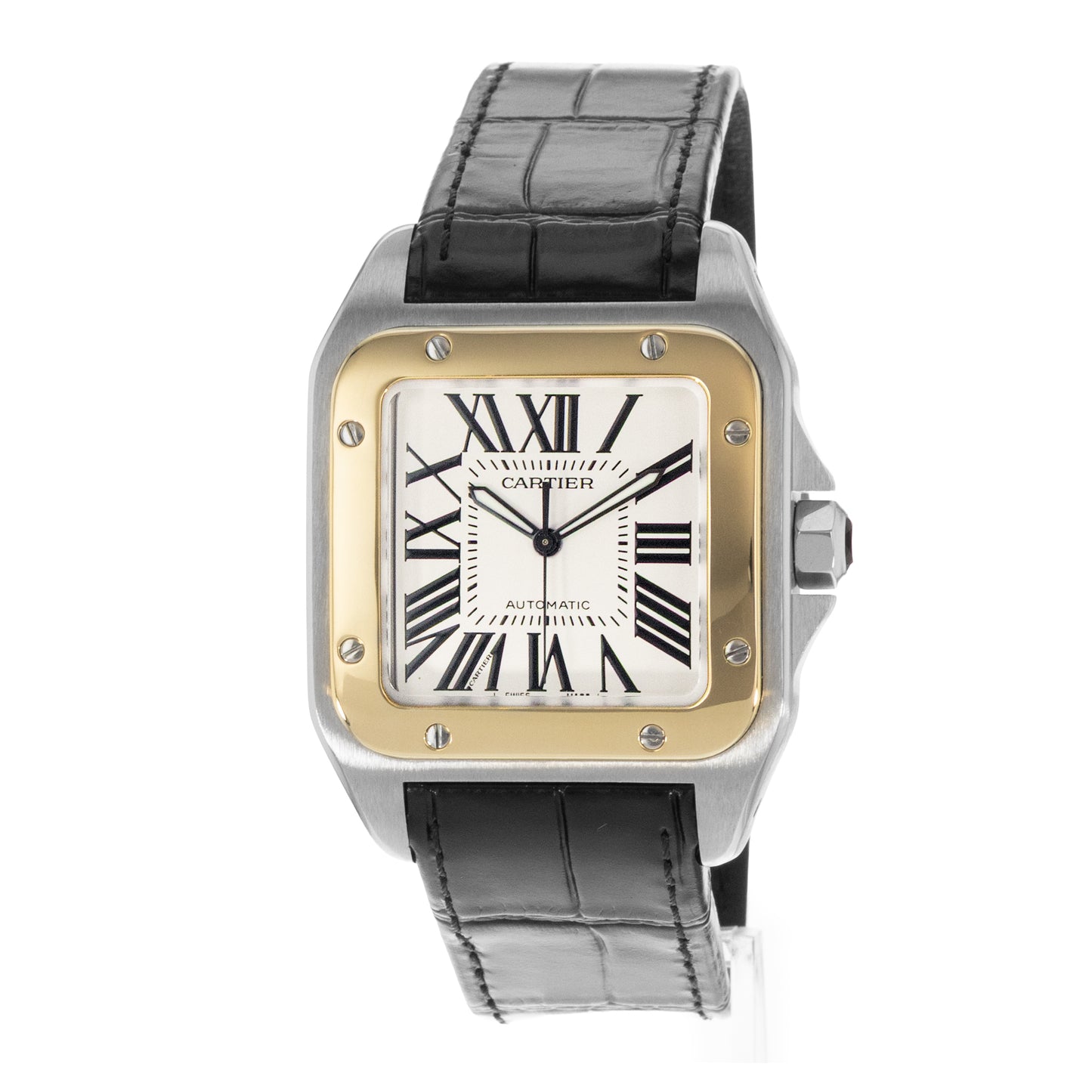 Cartier Santos 100 Steel & Yellow Gold