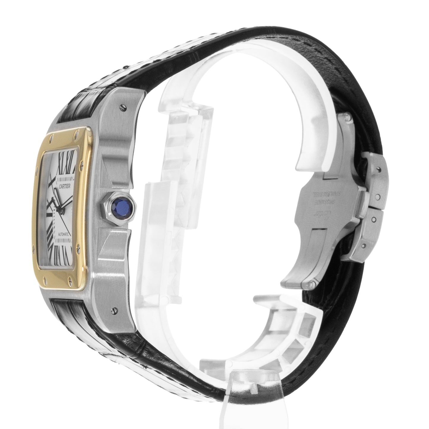 Cartier Santos 100 Steel & Yellow Gold