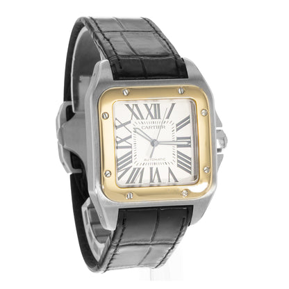 Cartier Santos 100 Steel & Yellow Gold