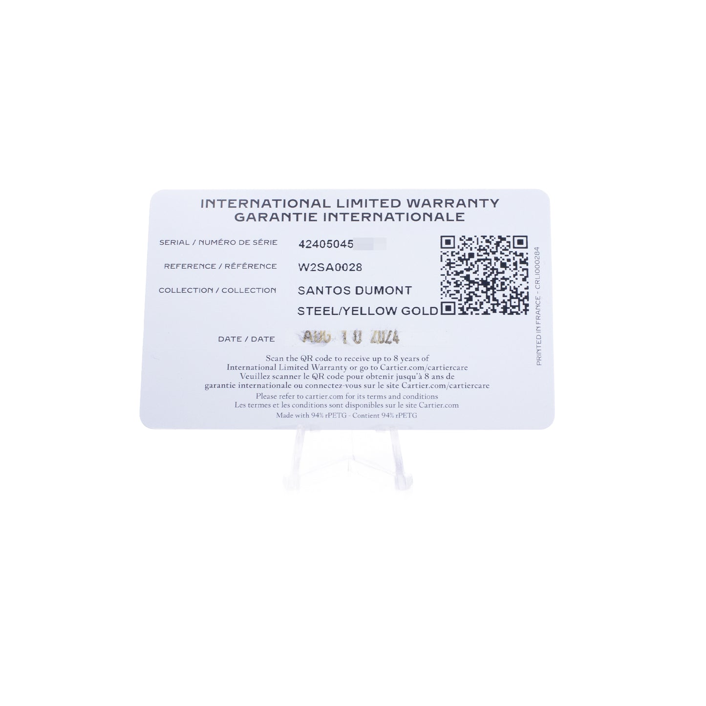 Cartier Santos Dumont Steel & Yellow Gold