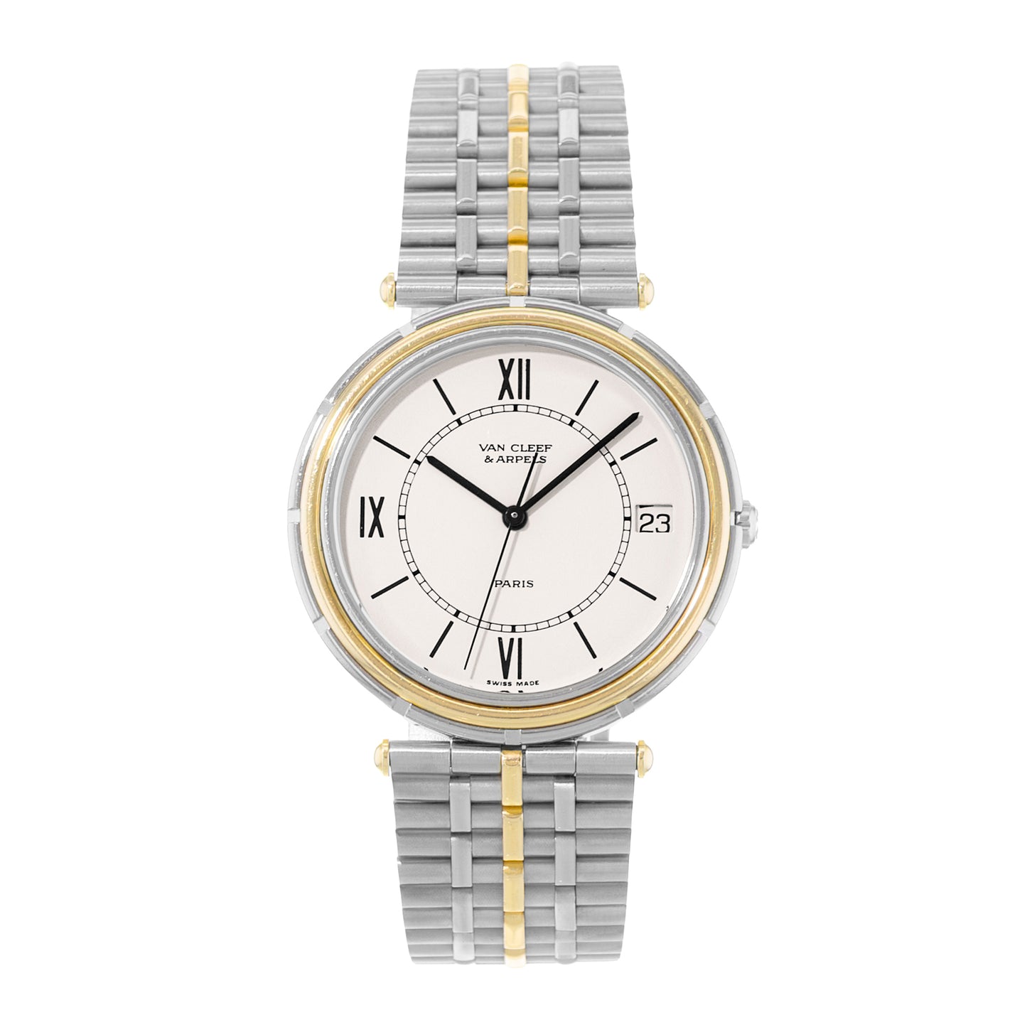 Van Cleef & Arpels Paris La Collection Steel & Yellow Gold