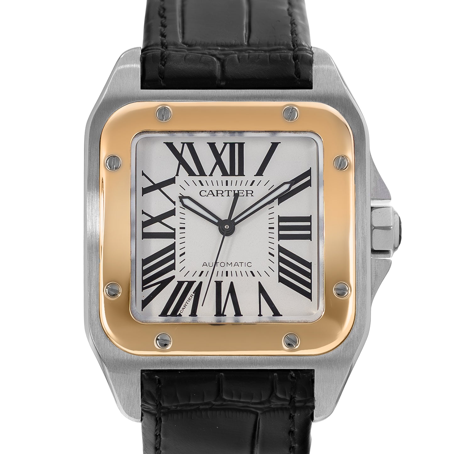 Cartier Santos 100 Steel & Yellow Gold
