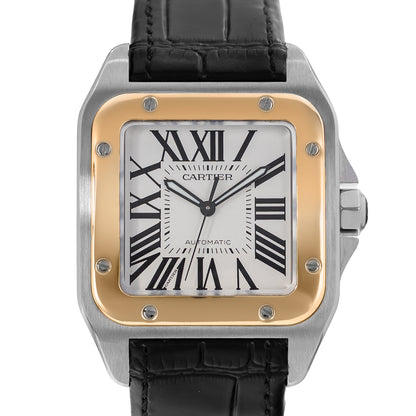 Cartier Santos 100 Steel & Yellow Gold