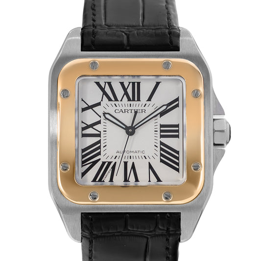 Cartier Santos 100 Steel & Yellow Gold