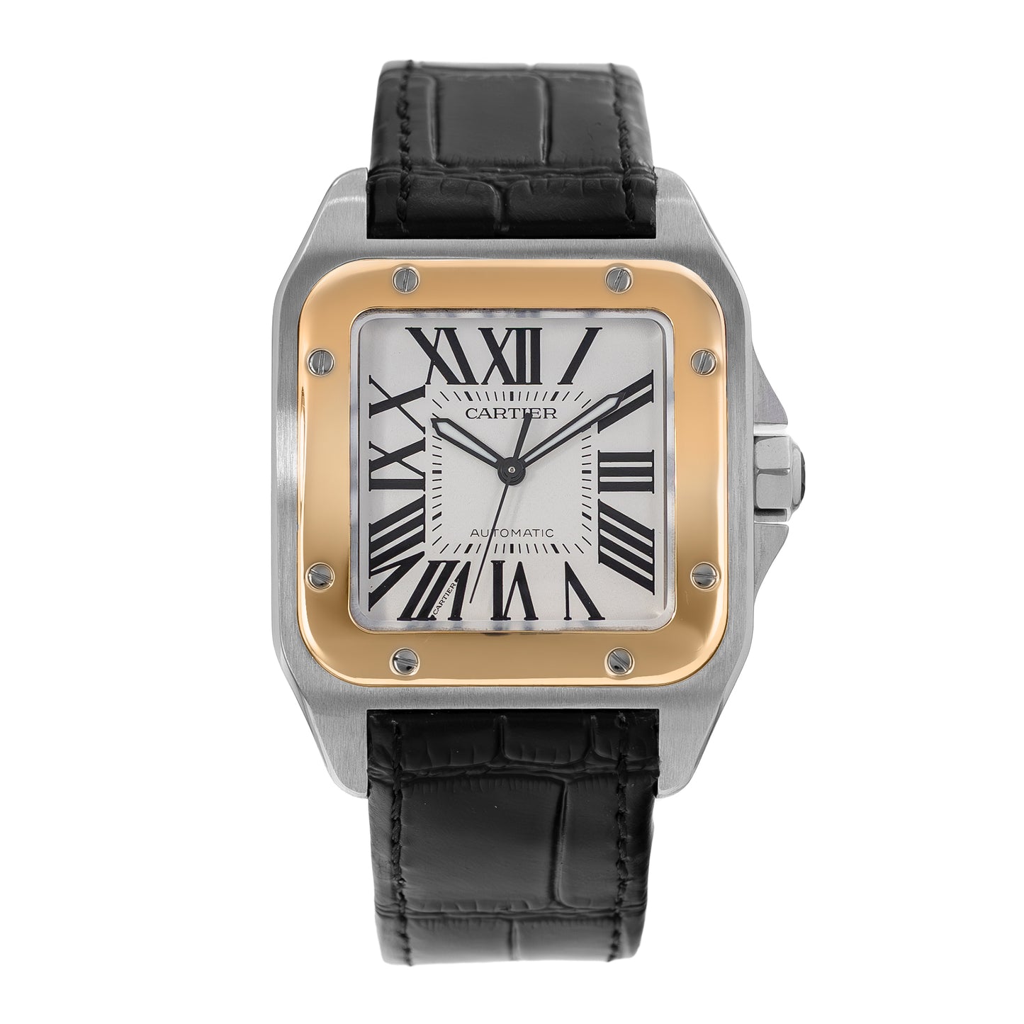 Cartier Santos 100 Steel & Yellow Gold