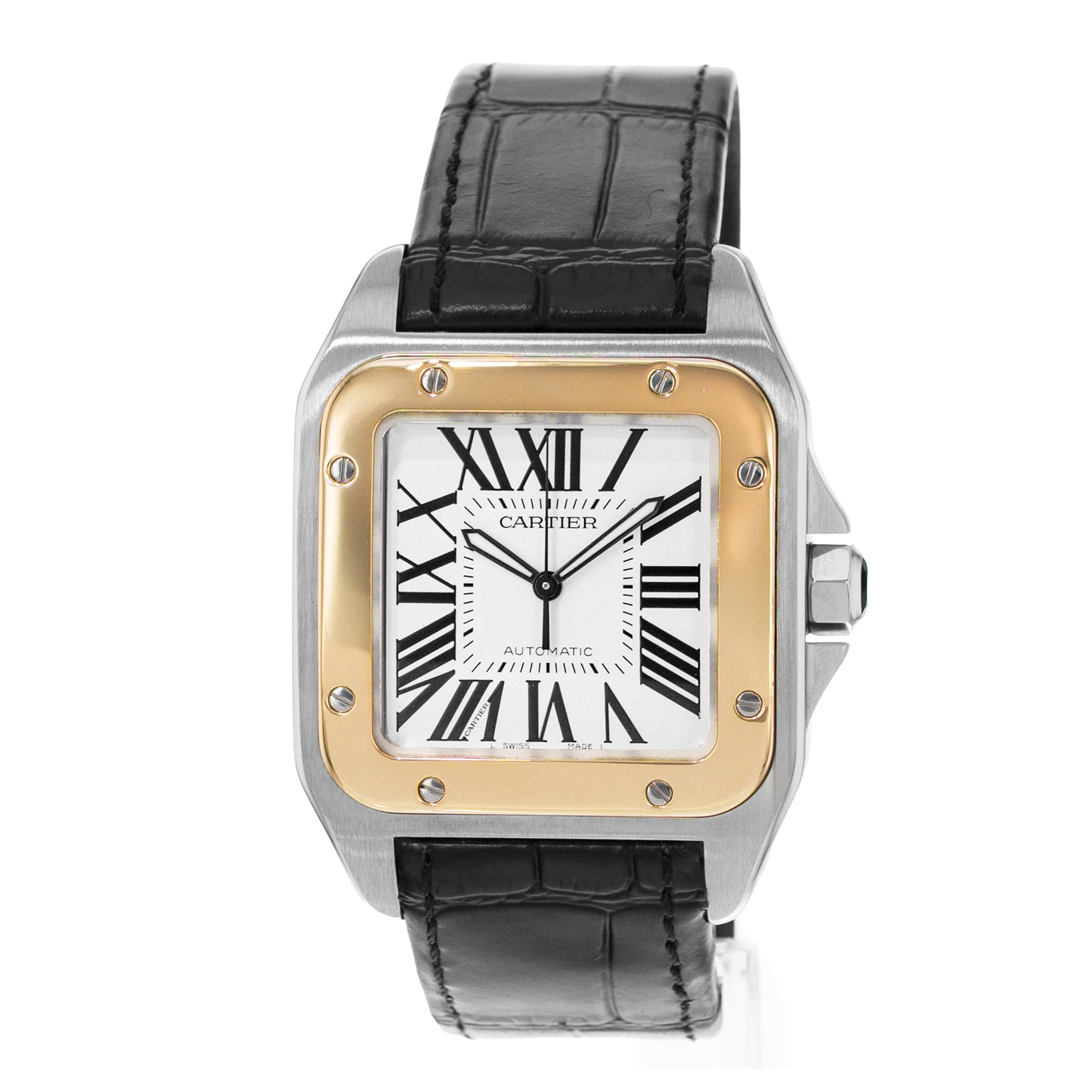 Cartier Santos 100 Steel & Yellow Gold