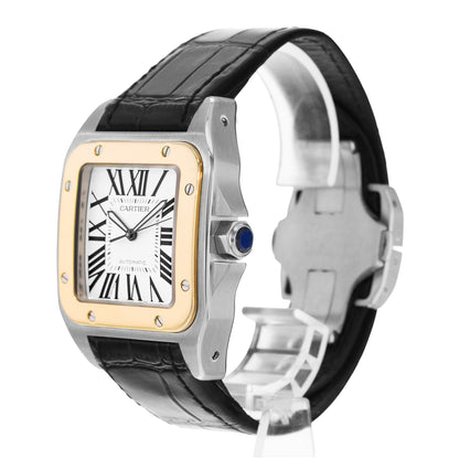 Cartier Santos 100 Steel & Yellow Gold