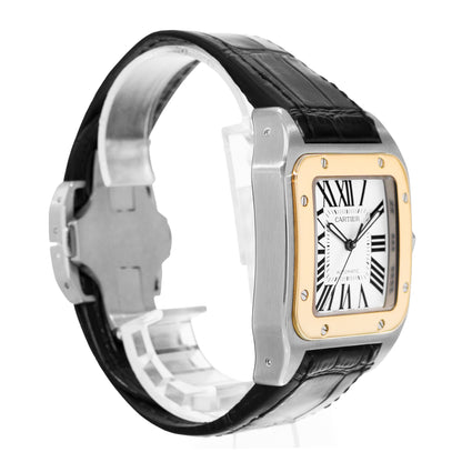 Cartier Santos 100 Steel & Yellow Gold