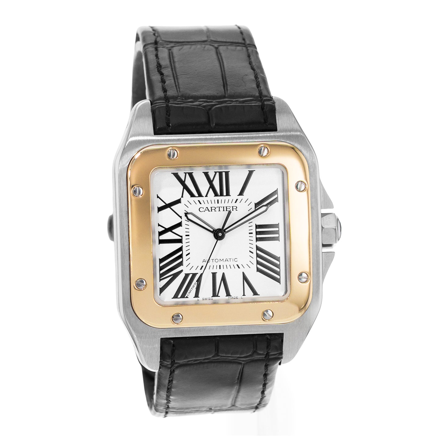 Cartier Santos 100 Steel & Yellow Gold