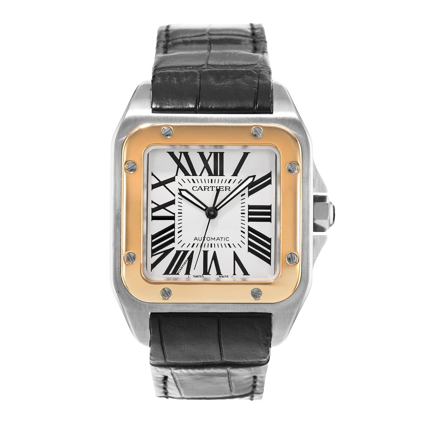 Cartier Santos 100 Steel & Yellow Gold