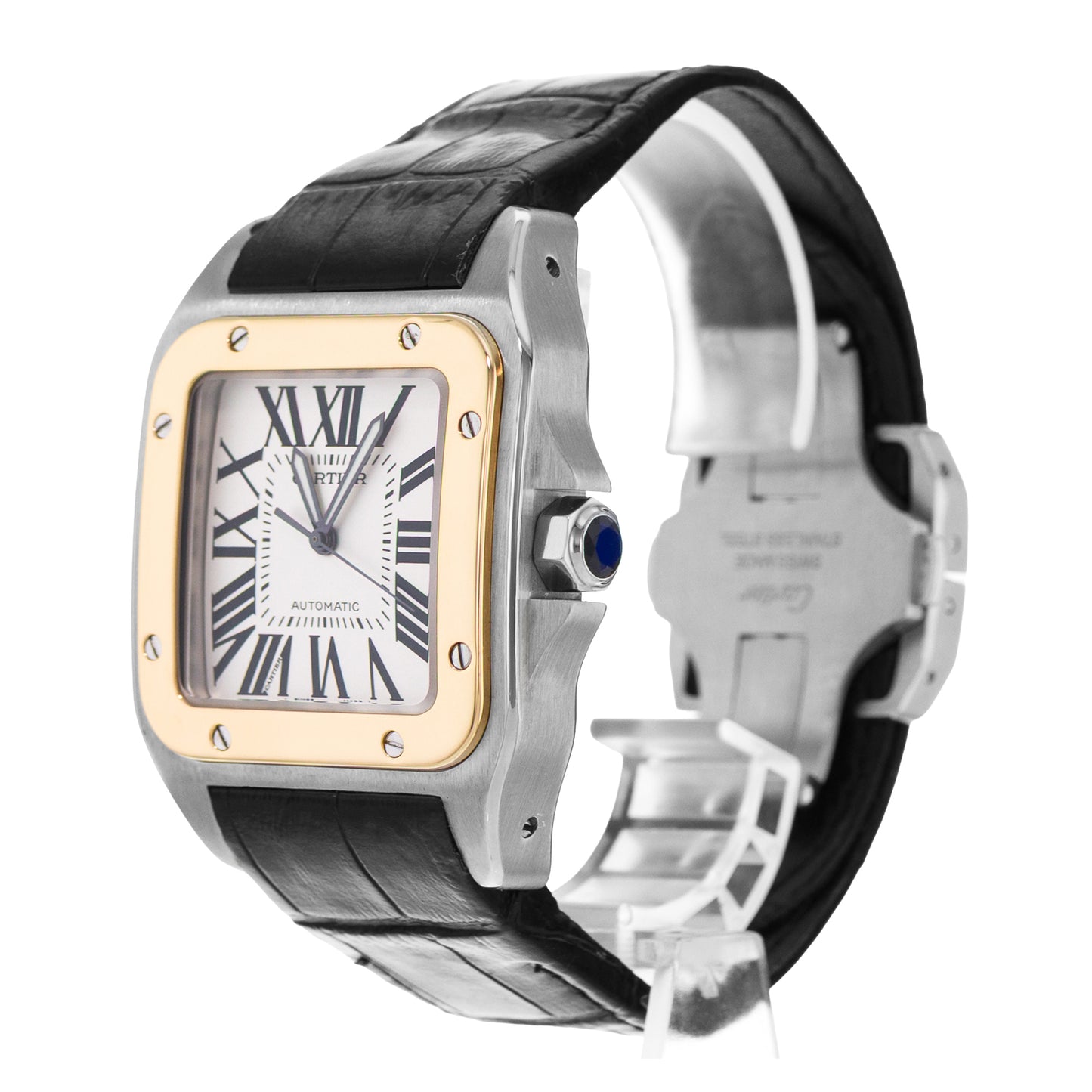 Cartier Santos 100 Steel & Yellow Gold
