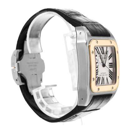 Cartier Santos 100 Steel & Yellow Gold