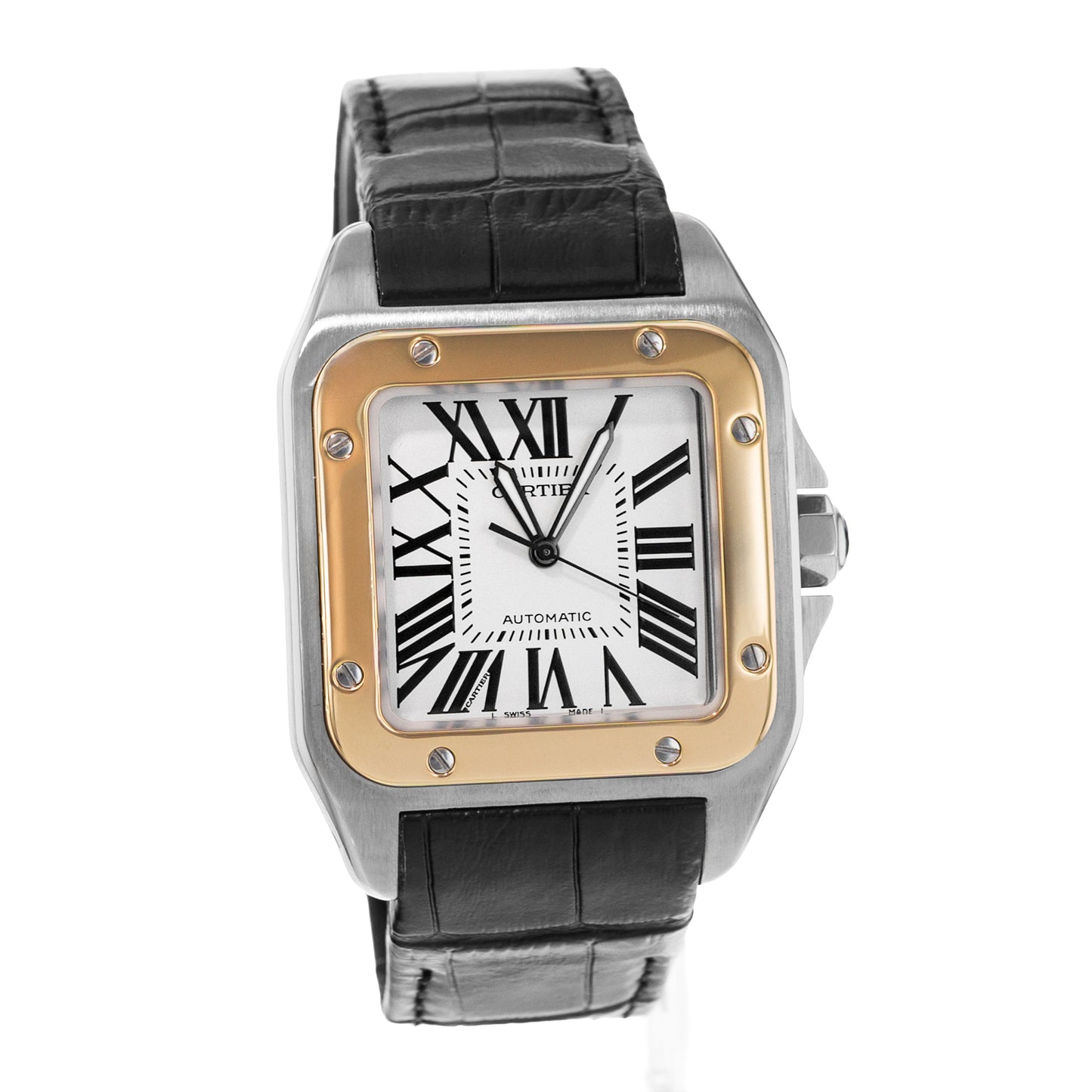 Cartier Santos 100 Steel & Yellow Gold