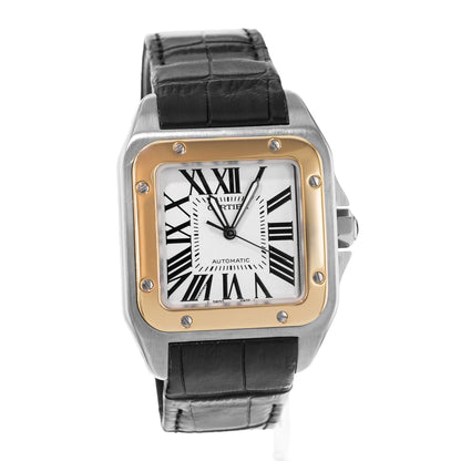 Cartier Santos 100 Steel & Yellow Gold