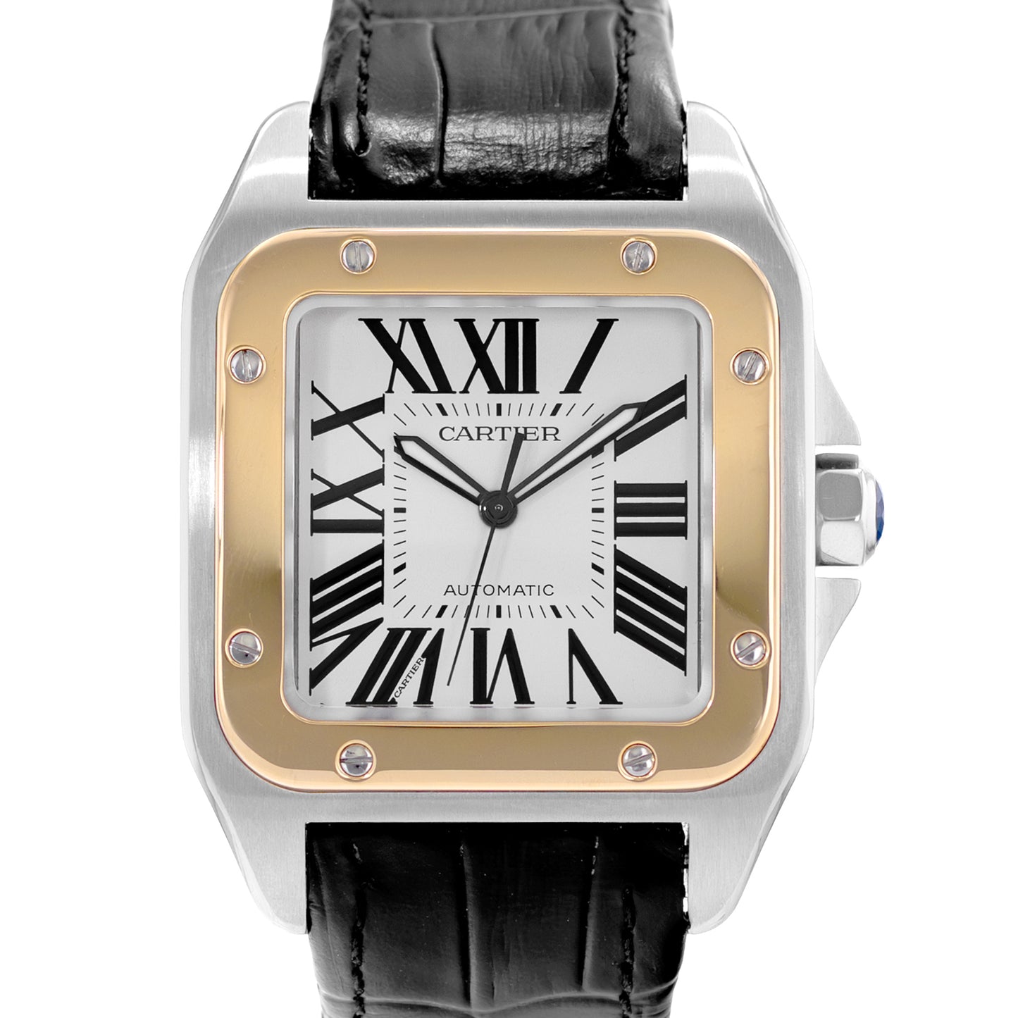 Cartier Santos 100 Steel & Yellow Gold