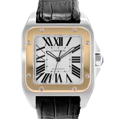 Cartier Santos 100 Steel & Yellow Gold