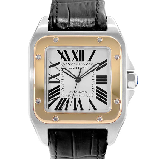 Cartier Santos 100 Steel & Yellow Gold
