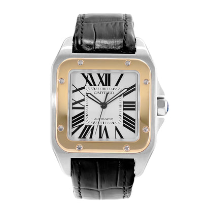 Cartier Santos 100 Steel & Yellow Gold