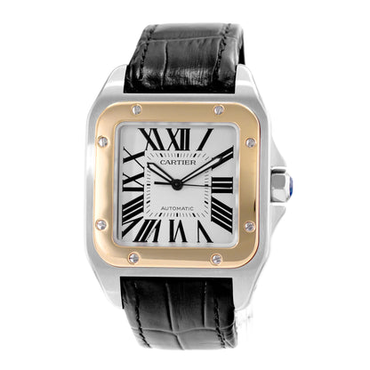 Cartier Santos 100 Steel & Yellow Gold