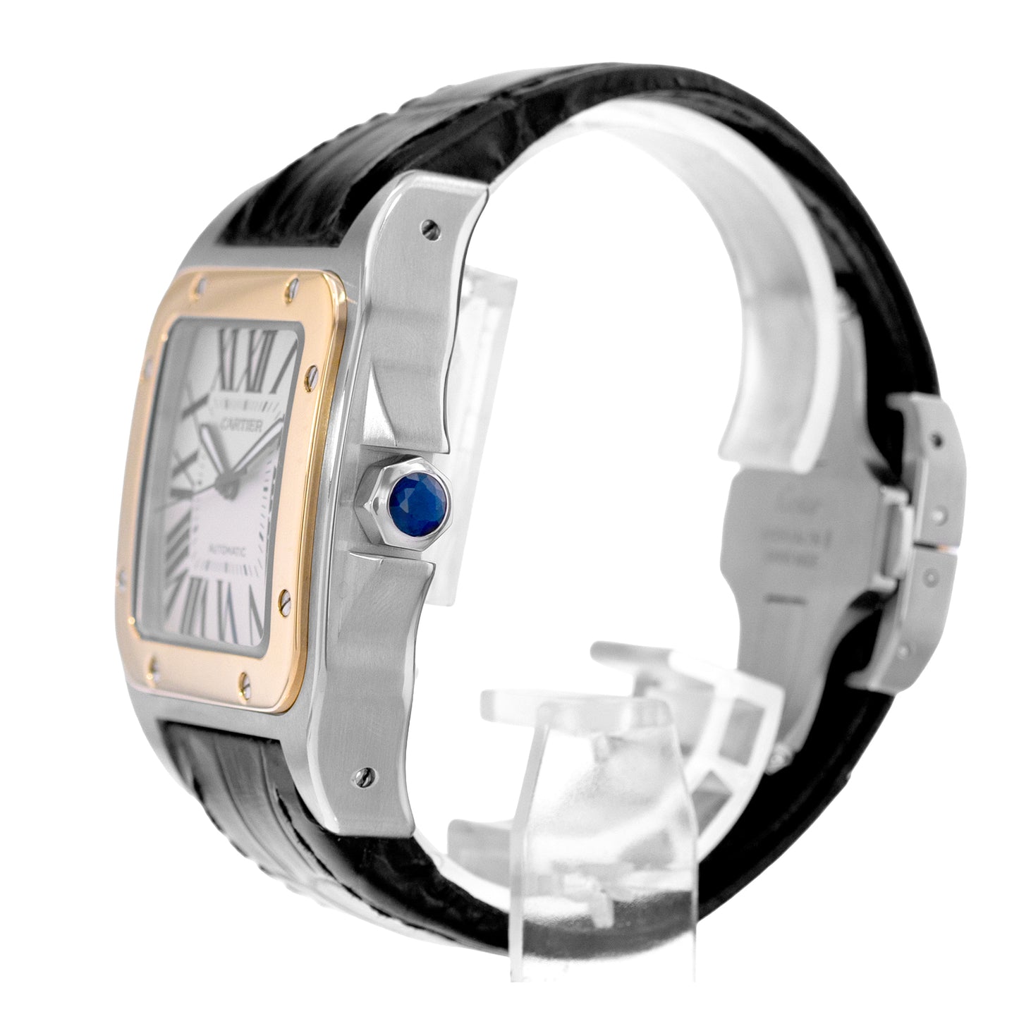 Cartier Santos 100 Steel & Yellow Gold