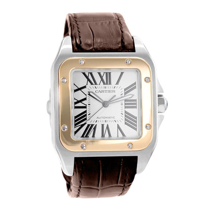Cartier Santos 100 Steel & Yellow Gold