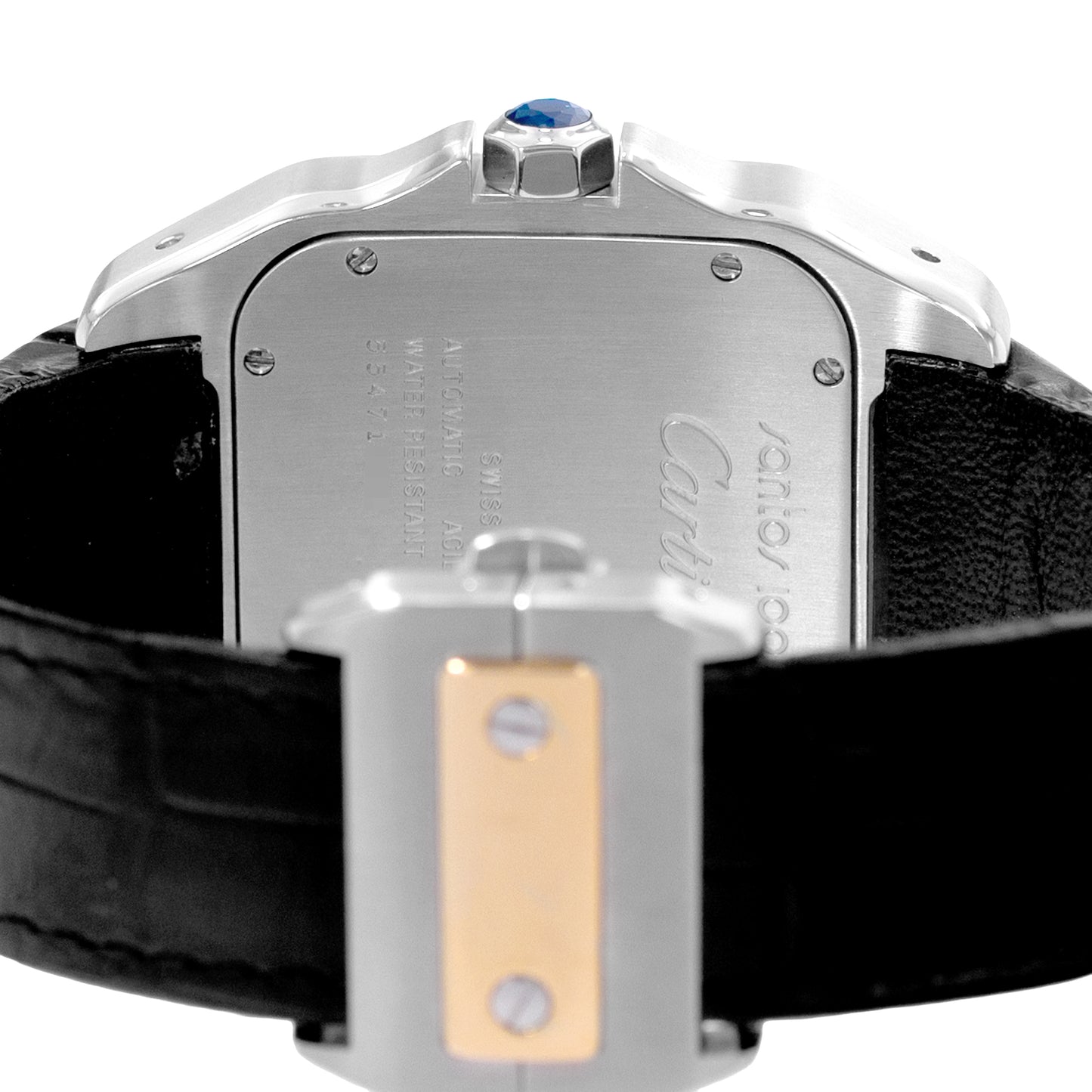 Cartier Santos 100 Steel & Yellow Gold