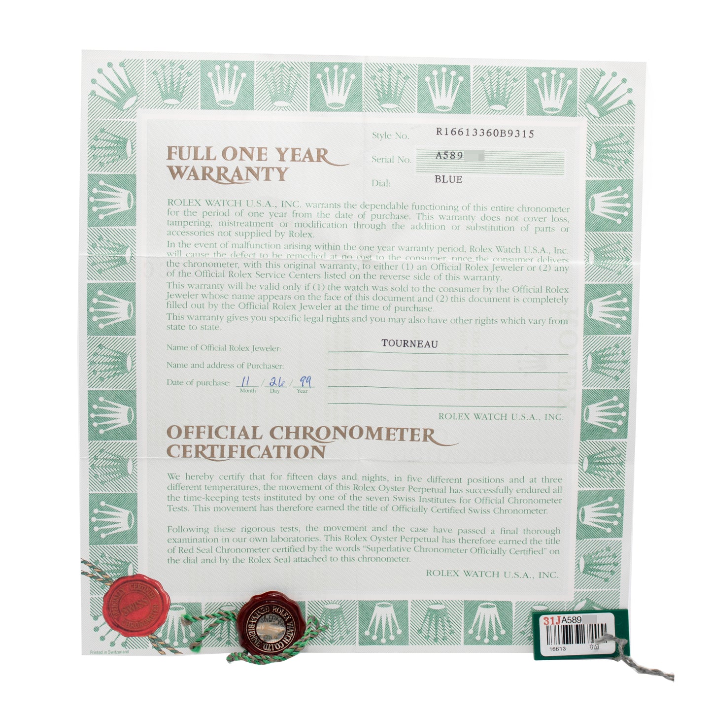 Rolex Submariner Date Steel & Yellow Gold