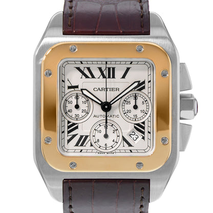 Cartier Santos 100 Steel & Yellow Gold
