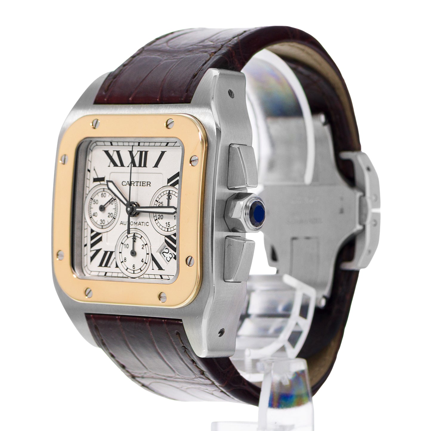 Cartier Santos 100 Steel & Yellow Gold