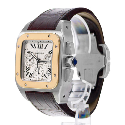 Cartier Santos 100 Steel & Yellow Gold