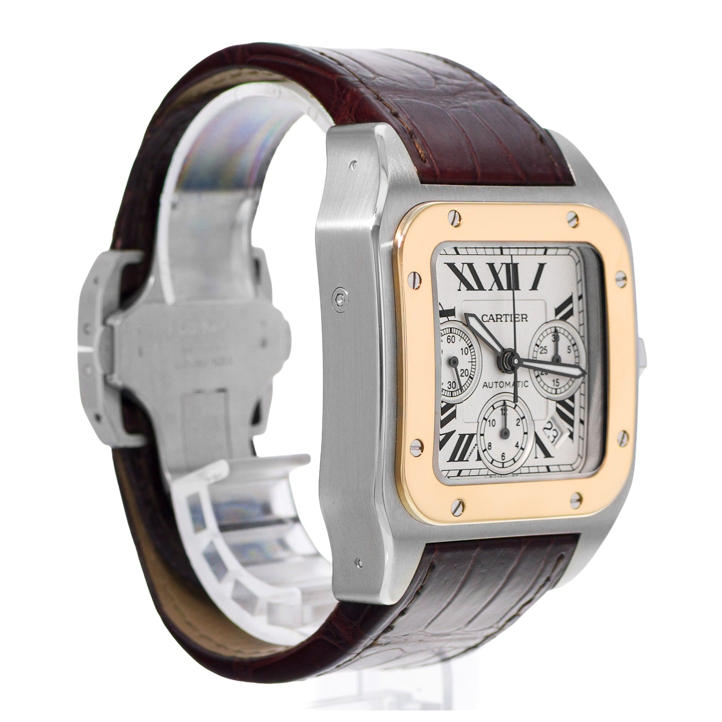 Cartier Santos 100 Steel & Yellow Gold
