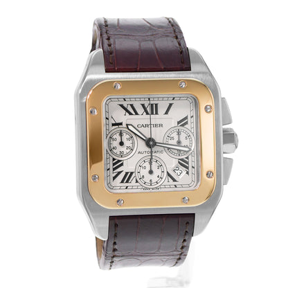 Cartier Santos 100 Steel & Yellow Gold