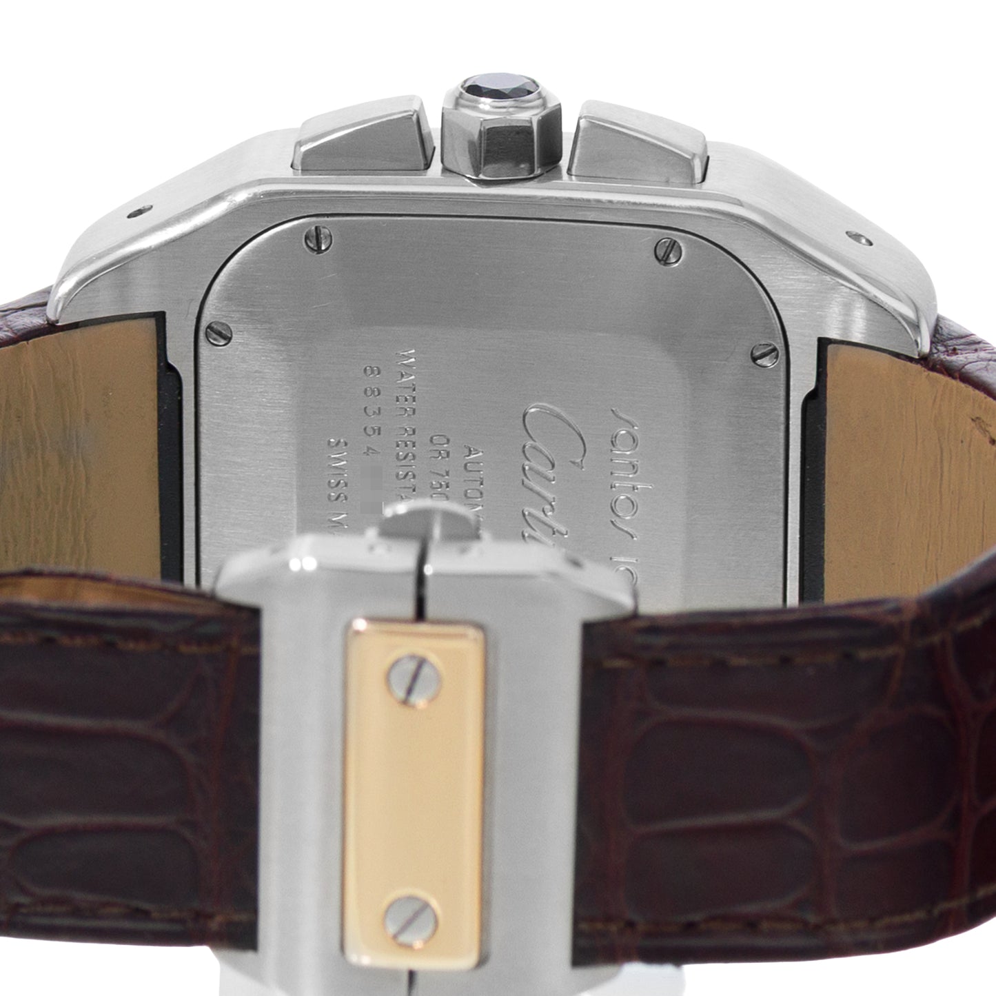 Cartier Santos 100 Steel & Yellow Gold