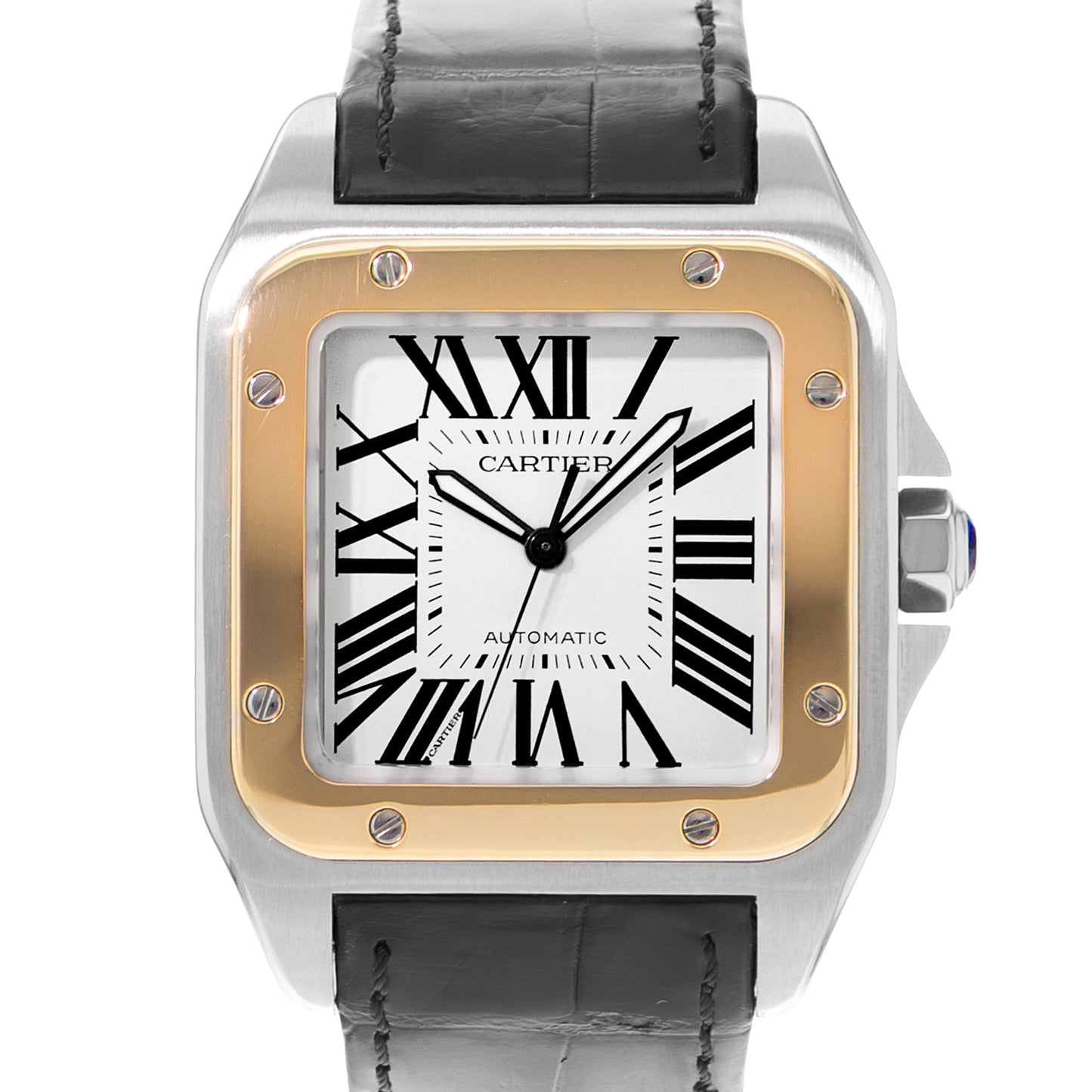 Cartier Santos 100 Steel & Yellow Gold