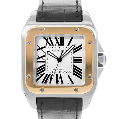 Cartier Santos 100 Steel & Yellow Gold