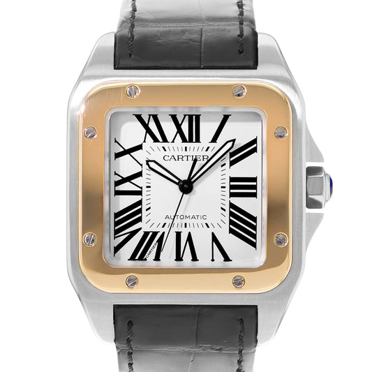 Cartier Santos 100 Steel & Yellow Gold