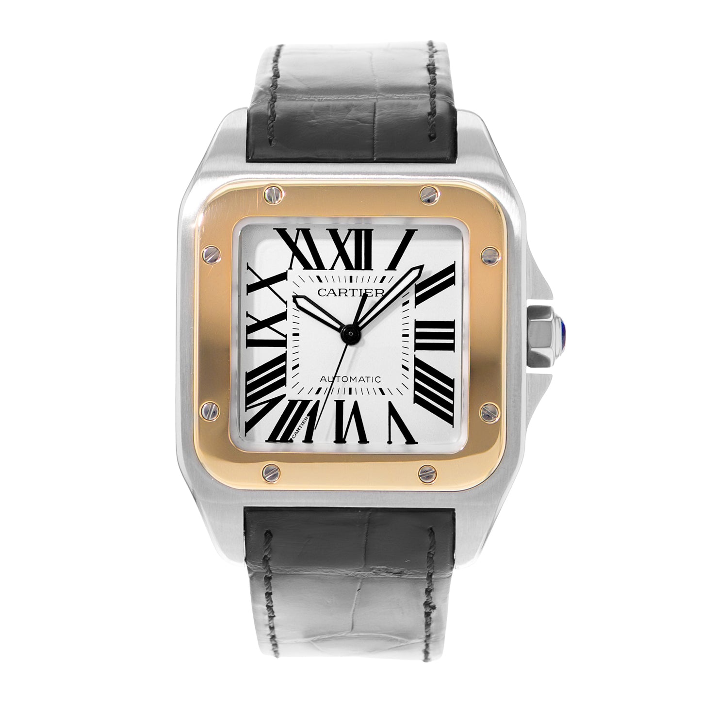 Cartier Santos 100 Steel & Yellow Gold