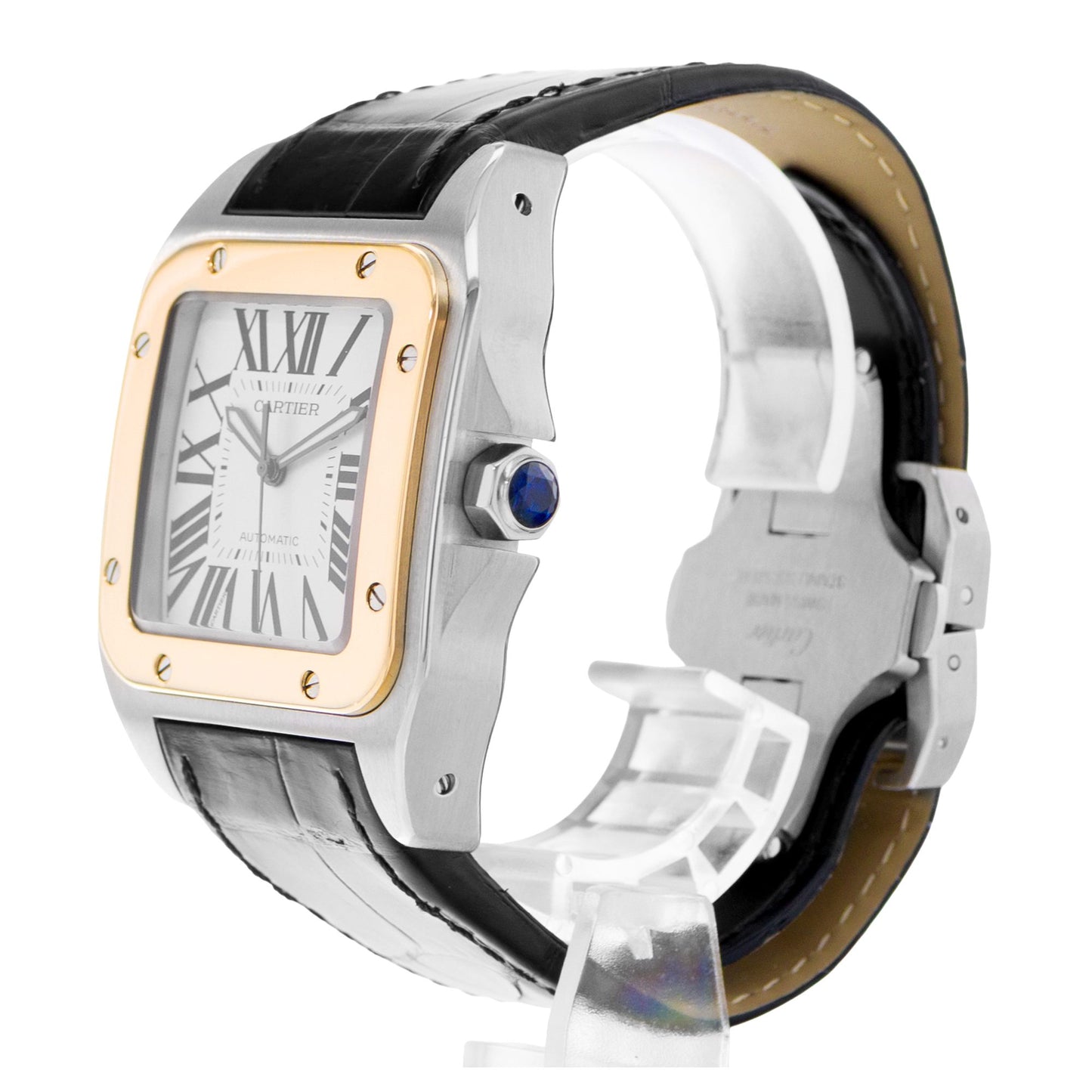 Cartier Santos 100 Steel & Yellow Gold