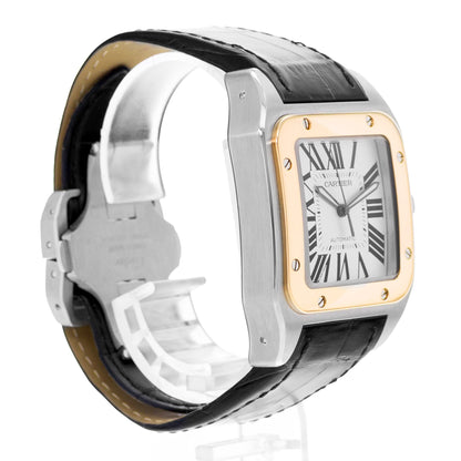 Cartier Santos 100 Steel & Yellow Gold