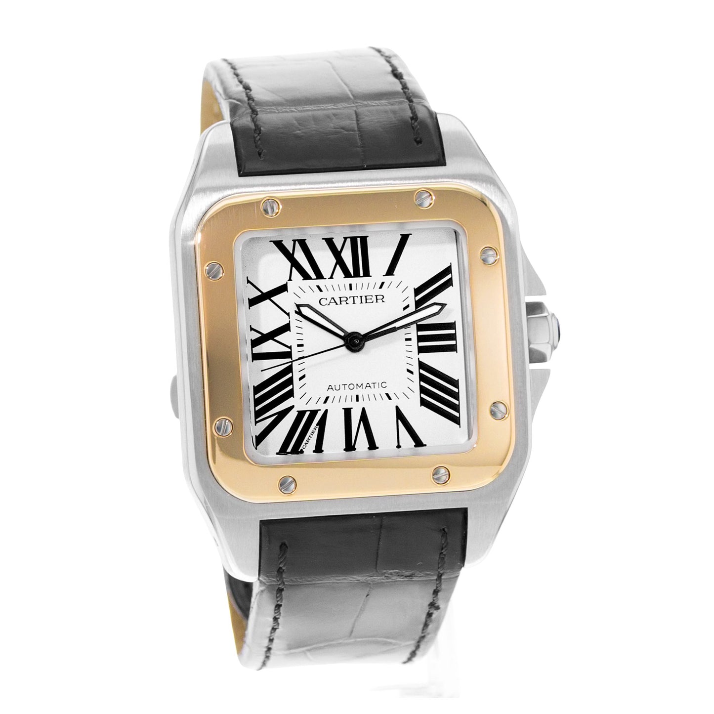 Cartier Santos 100 Steel & Yellow Gold