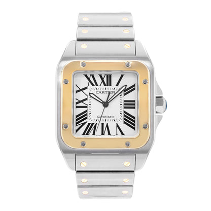 Cartier Santos 100  Steel & Yellow Gold