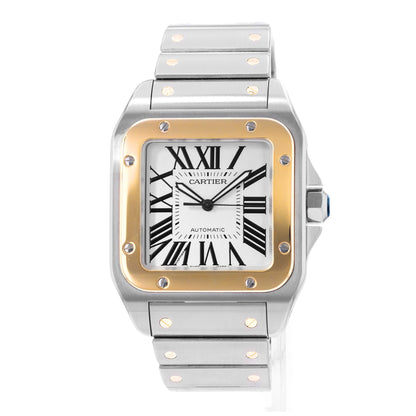 Cartier Santos 100  Steel & Yellow Gold